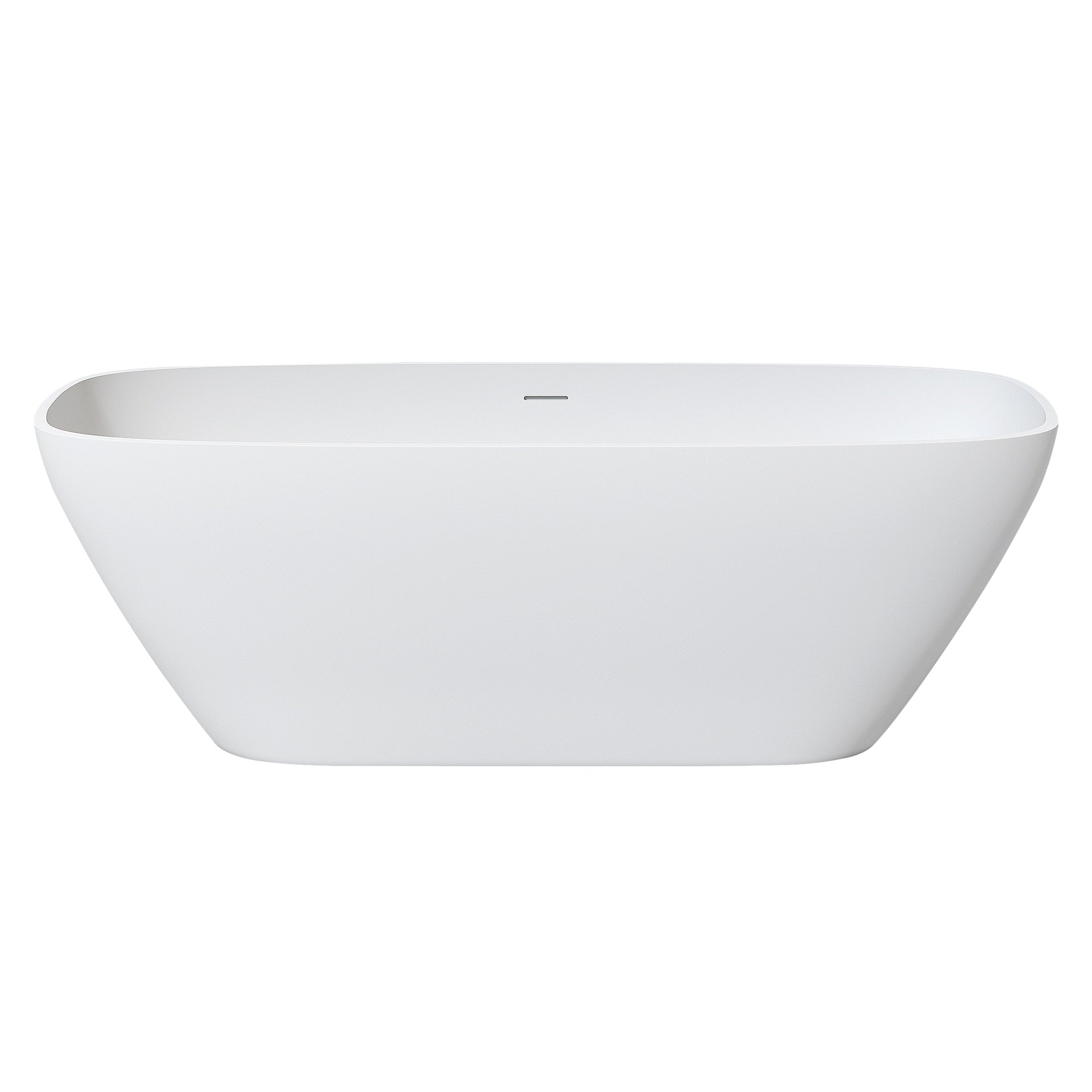 67" Premium Solid Surface Deep Soaking Bathtub