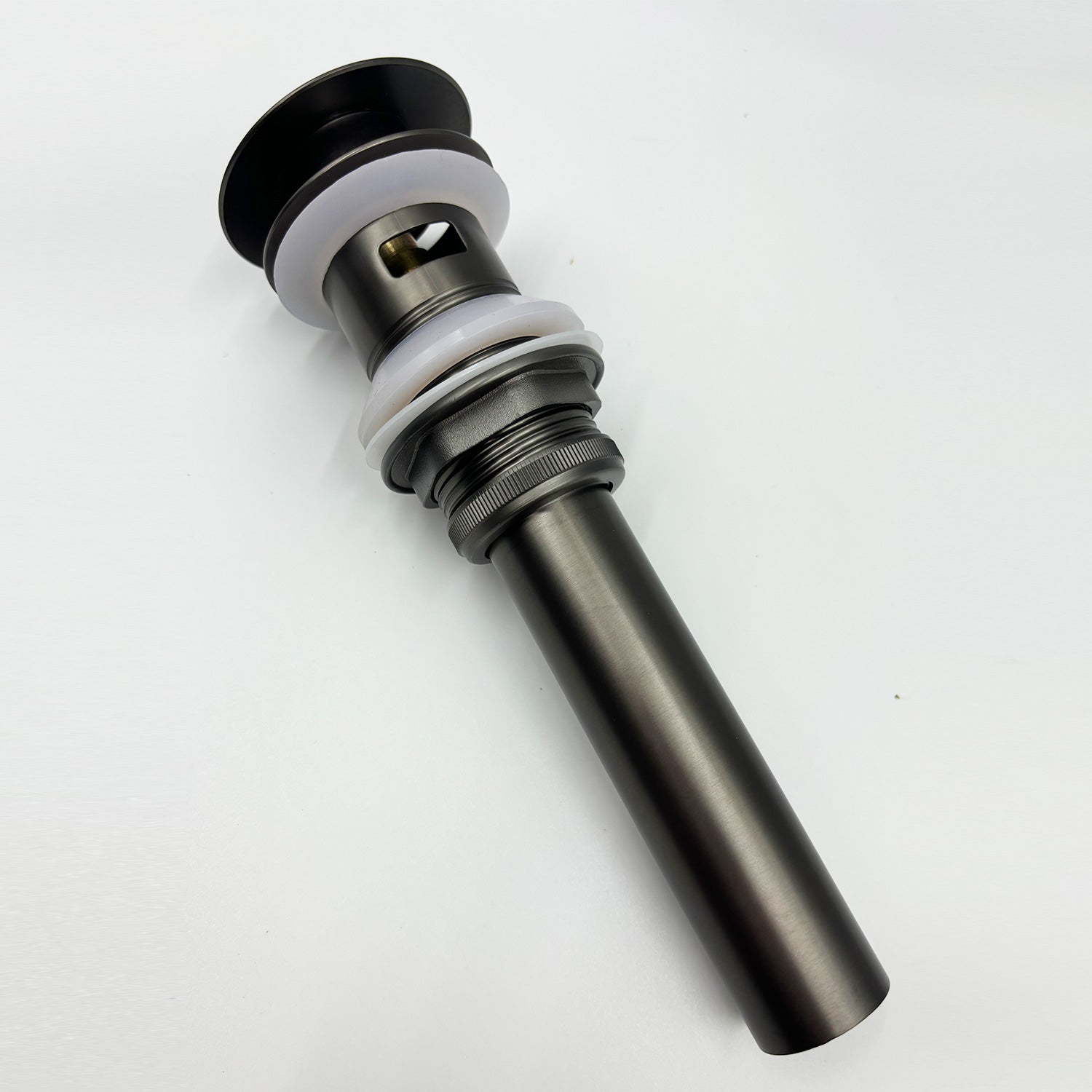 2 Pcs Bathroom Sink Drain with Overflow, Vessel Sink Lavatory Vanity Pop Up Drain Stopper, 304 Stainless Steel