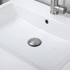 2 Pcs Bathroom Sink Drain with Overflow, Vessel Sink Lavatory Vanity Pop Up Drain Stopper, 304 Stainless Steel