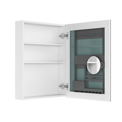 20'' W x 26'' H Surface Frameless Mirror Medicine Cabinet, Beveled Mirror Edges Bathroom Medicine Cabinet, Right opening door
