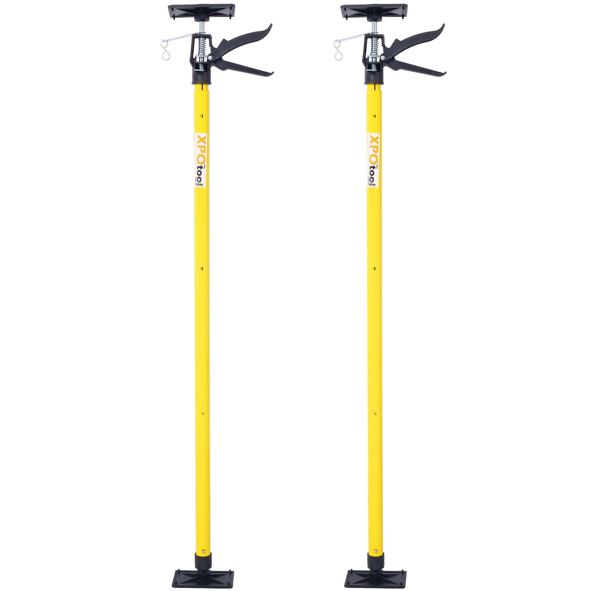 2Pack Adjustable Support Pole,Steel 3rd Hand Support System,Support Rod for Jacks Cargo Bars Drywalls,Cabinet Jacks for Installing Cabinets,Extends from 45 to 114 Inch