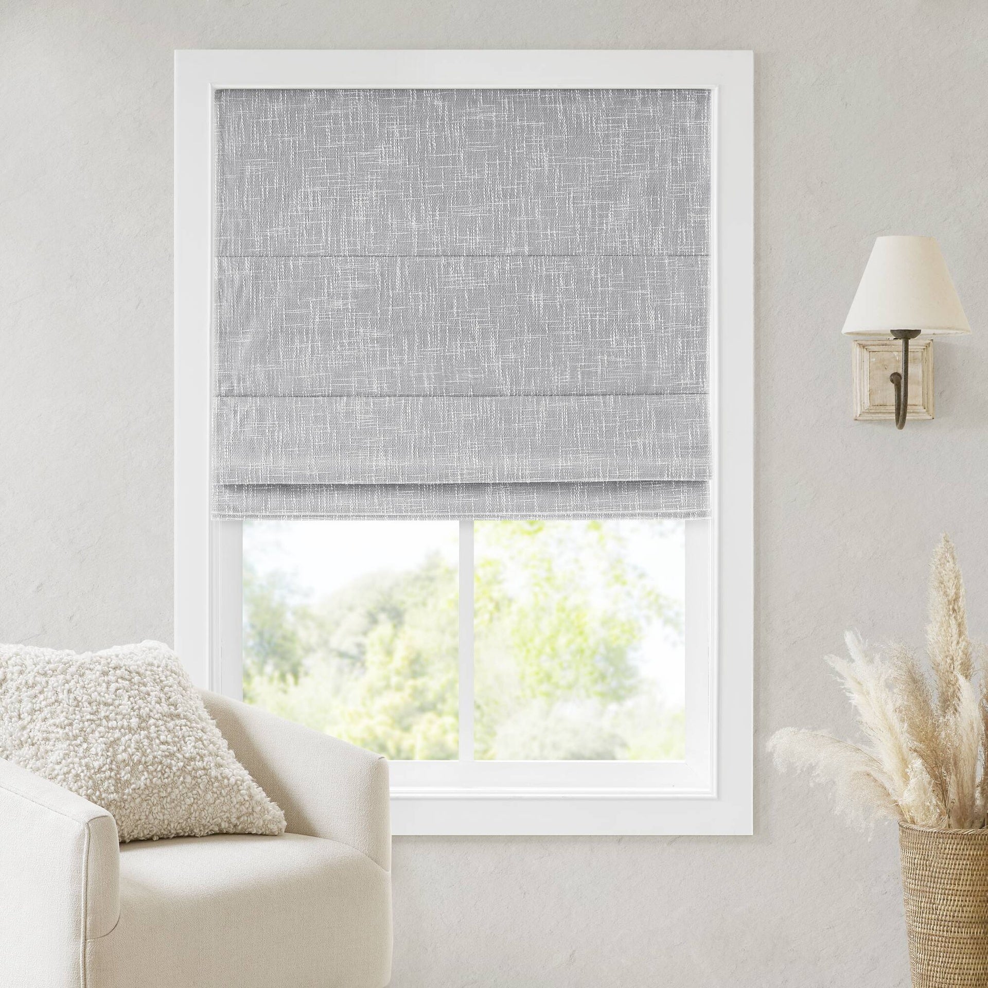 1-Piece 27x64" Total Blackout Cordless Roman Shade