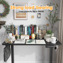 STARY Electric Standing Desk Adjustable Height Sit Stand Home Office Desk with Splice Board