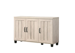 Cortona 45"W Dusty Gray Oak Finish 3-Door Shoe Cabinet
