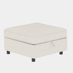 Armless Seat for Modular Sectional Sofa, Convertible Sofa Seat With Storage, Sleeper Sectional Sofa Set, Fabric Flexible Modular Combinations for Living Room(2PCS)