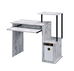 Lyphre Antique White & Black Finish Computer Desk