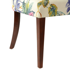 Paradise Upholstered Accent Chair, Off-White/Floral Printed On Woven