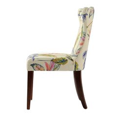 Paradise Upholstered Accent Chair, Off-White/Floral Printed On Woven