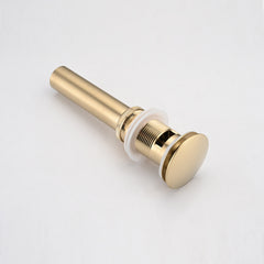 2 Pcs Bathroom Sink Drain with Overflow, Vessel Sink Lavatory Vanity Pop Up Drain Stopper, 304 Stainless Steel