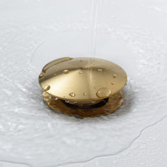 2 Pcs Bathroom Sink Drain with Overflow, Vessel Sink Lavatory Vanity Pop Up Drain Stopper, 304 Stainless Steel