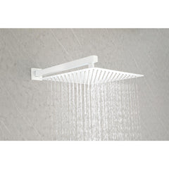 Shower System with Shower Head, Hand Shower, Slide Bar, Bodysprays, Shower Arm, Hose, Valve Trim, and Lever Handles