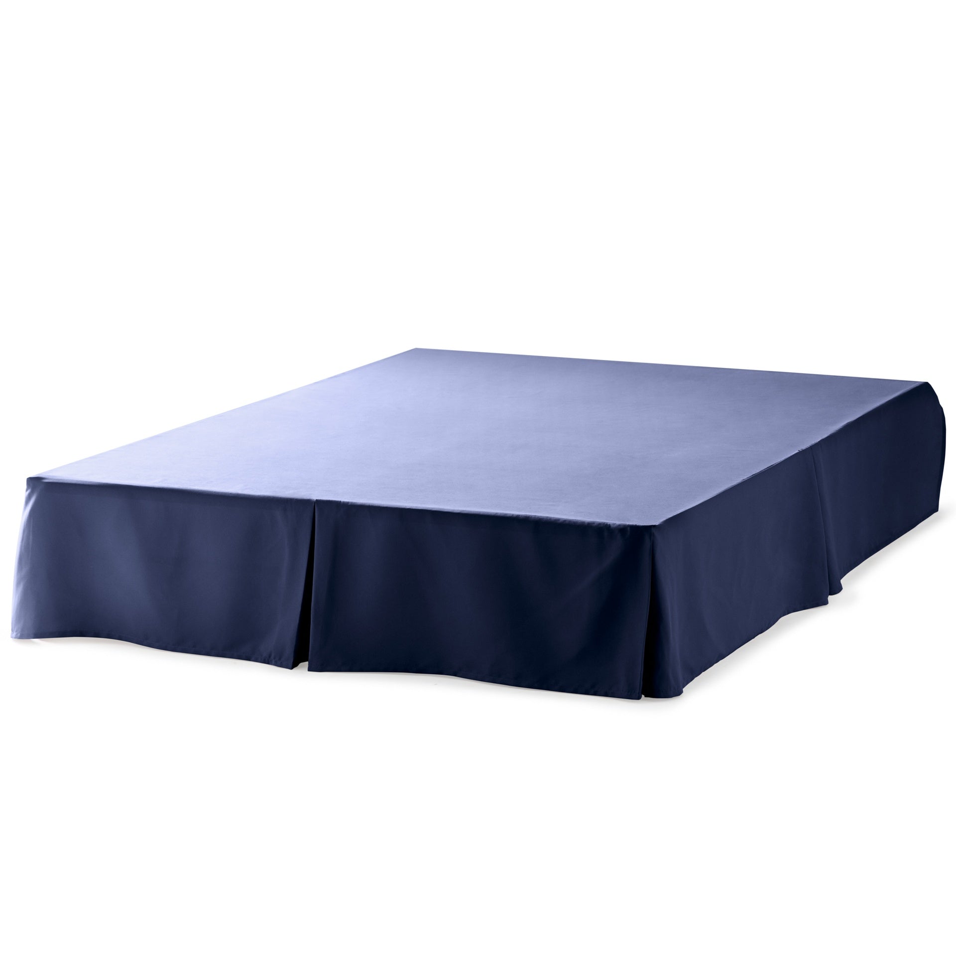 Linenspa 80gsm microfiber bedskirt, Cal King, Navy