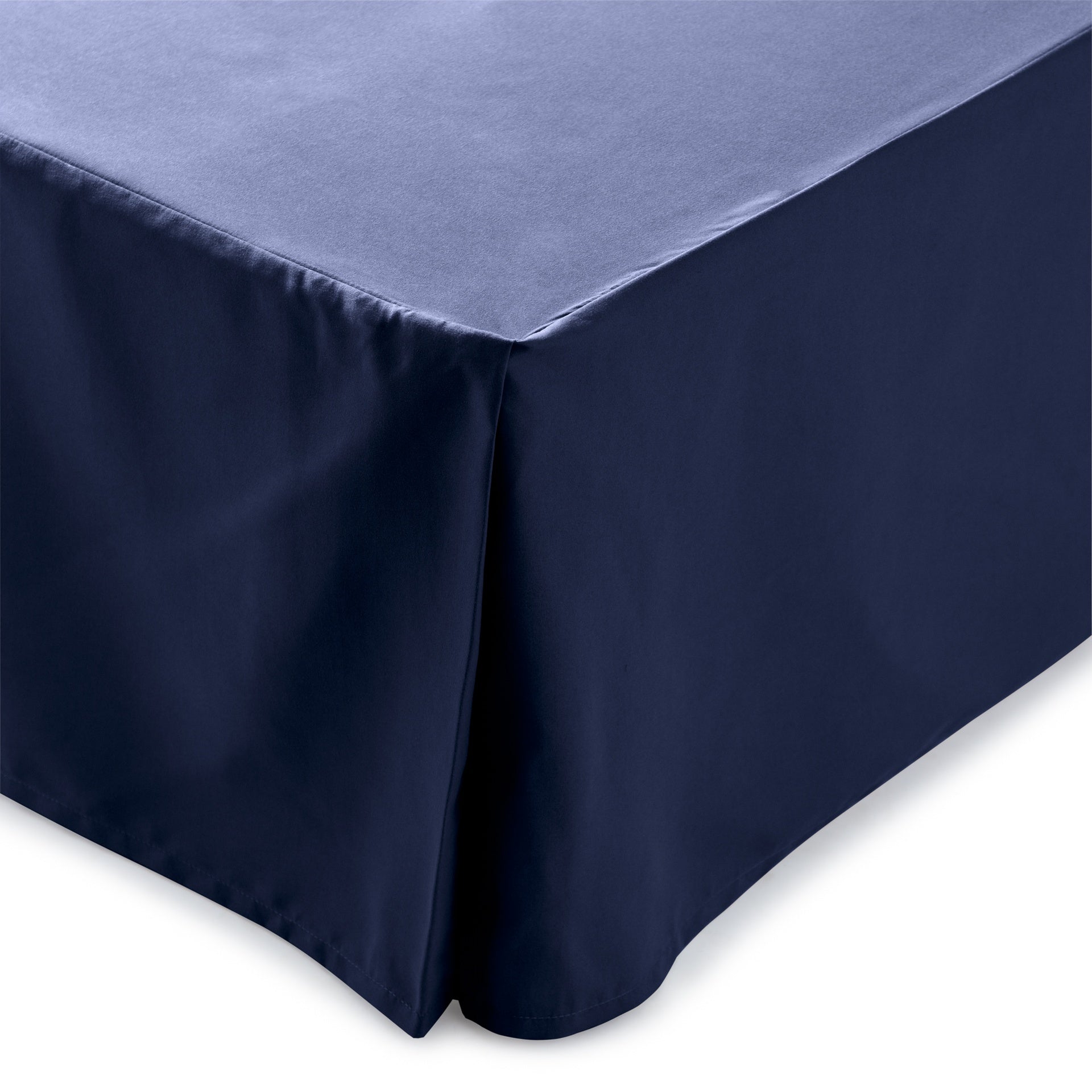 Linenspa 80gsm microfiber bedskirt, Cal King, Navy