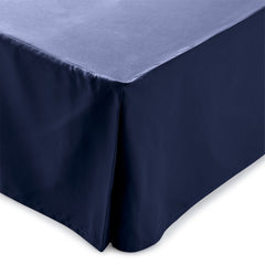 Linenspa 80gsm microfiber bedskirt, Cal King, Navy