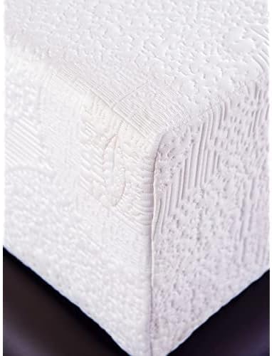 Herbal Fusion Collection, Green Tea-infused Polyester Memory Foam Mattress, Queen Size, White.