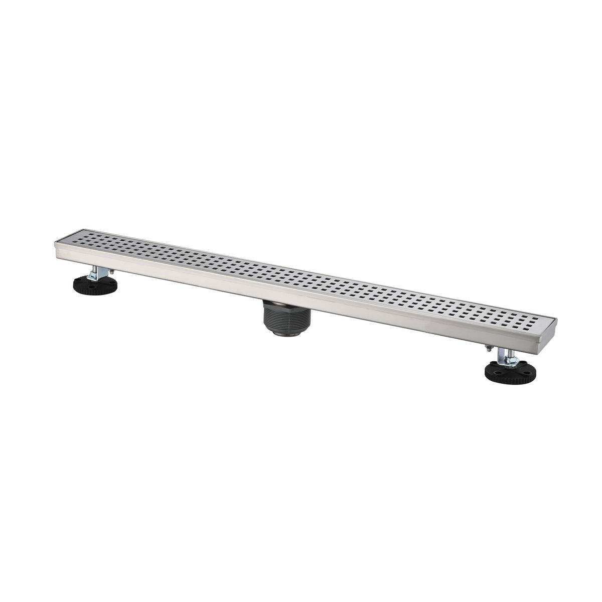 32 Inches Linear Shower Drain, Included Hair Strainer and Leveling Feet