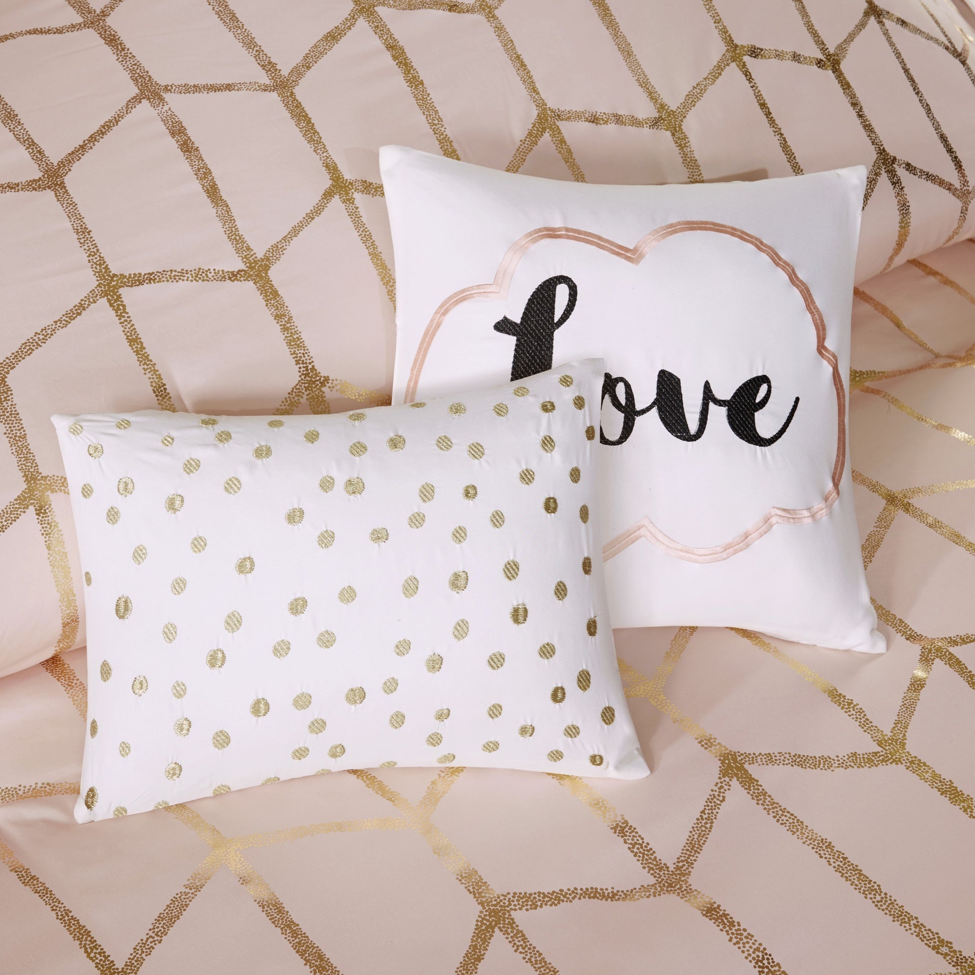 4-Piece Twin/Twin XL 100% Polyester Brushed Microfiber Printed Comforter Set