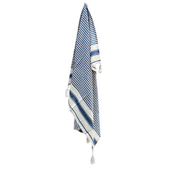 50x60" Brighton Blue Striped Throw Blanket, 2 Pack