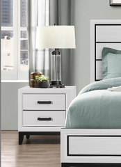 MIRAGE WHITE NIGHTSTAND