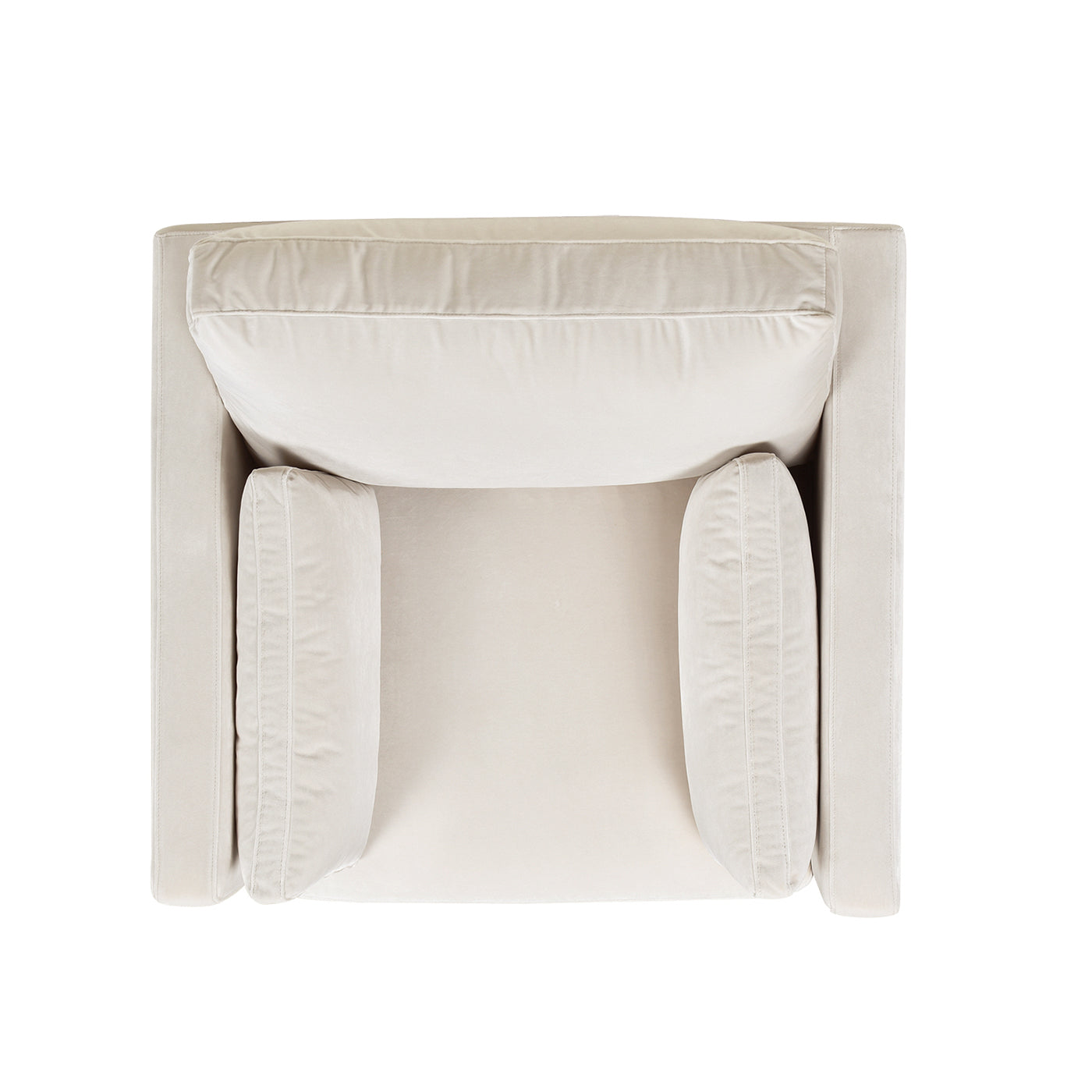 Knox 36" Modern Farmhouse Arm Chair, French beige Performance Velvet