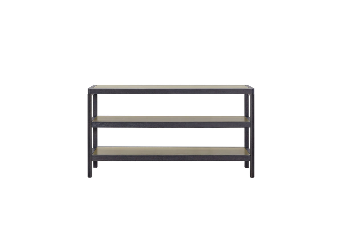 Console Table W/ Metal Insets