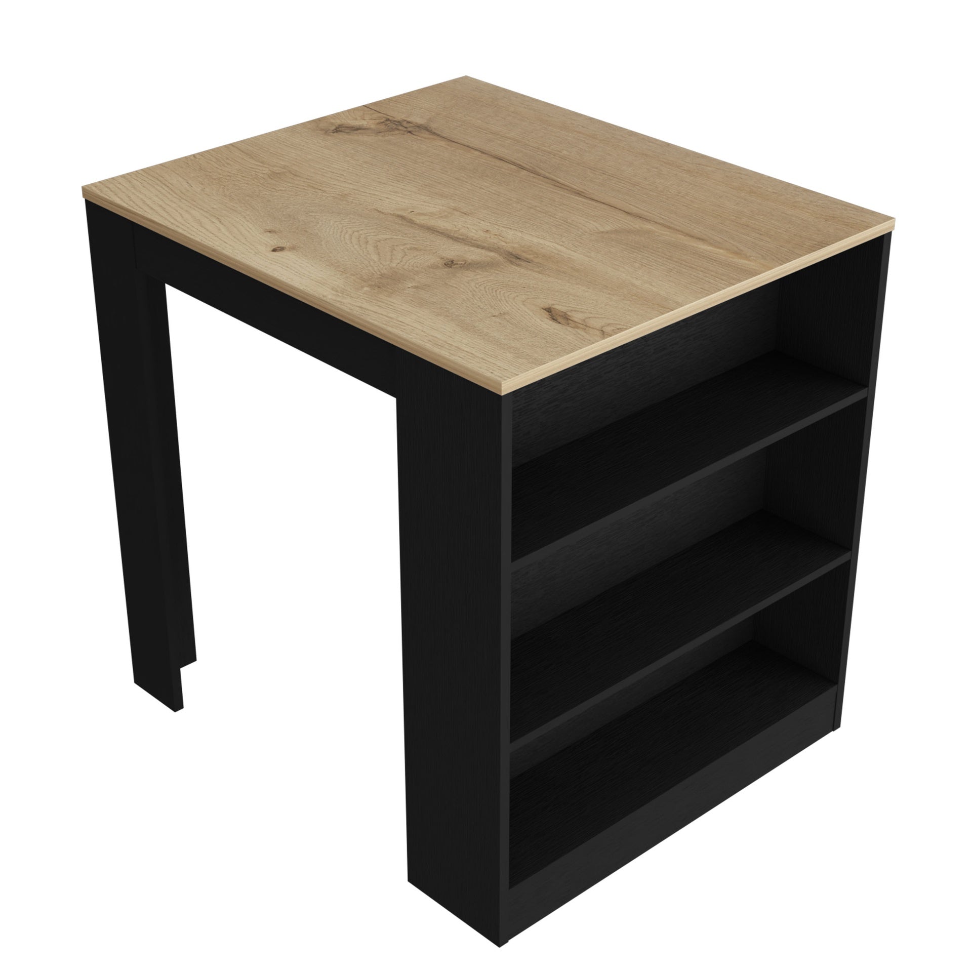 Alameda Kitchen Island, Three Drawers Concealed