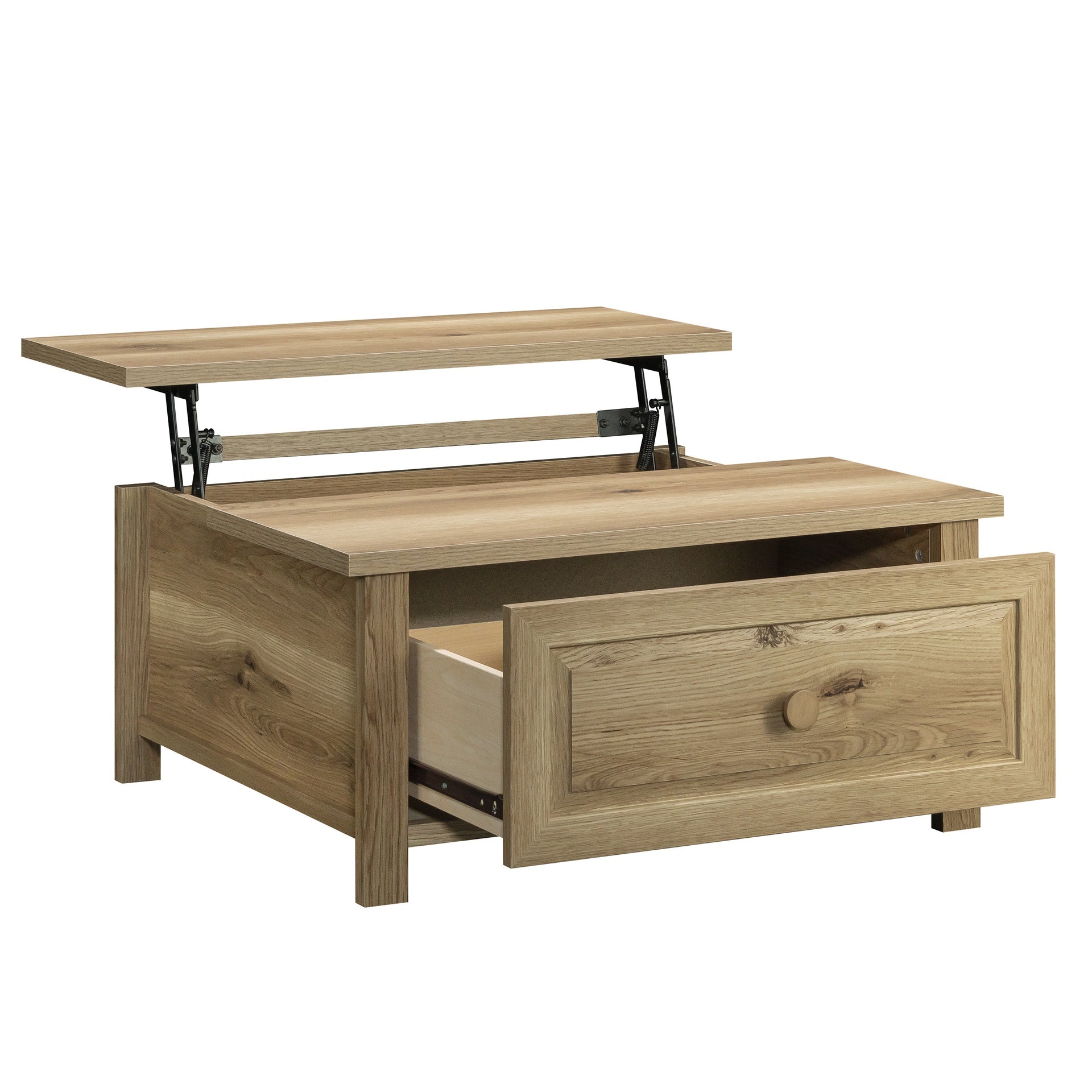 Lift-Top Coffee Table with 1 drawer, Brown finish