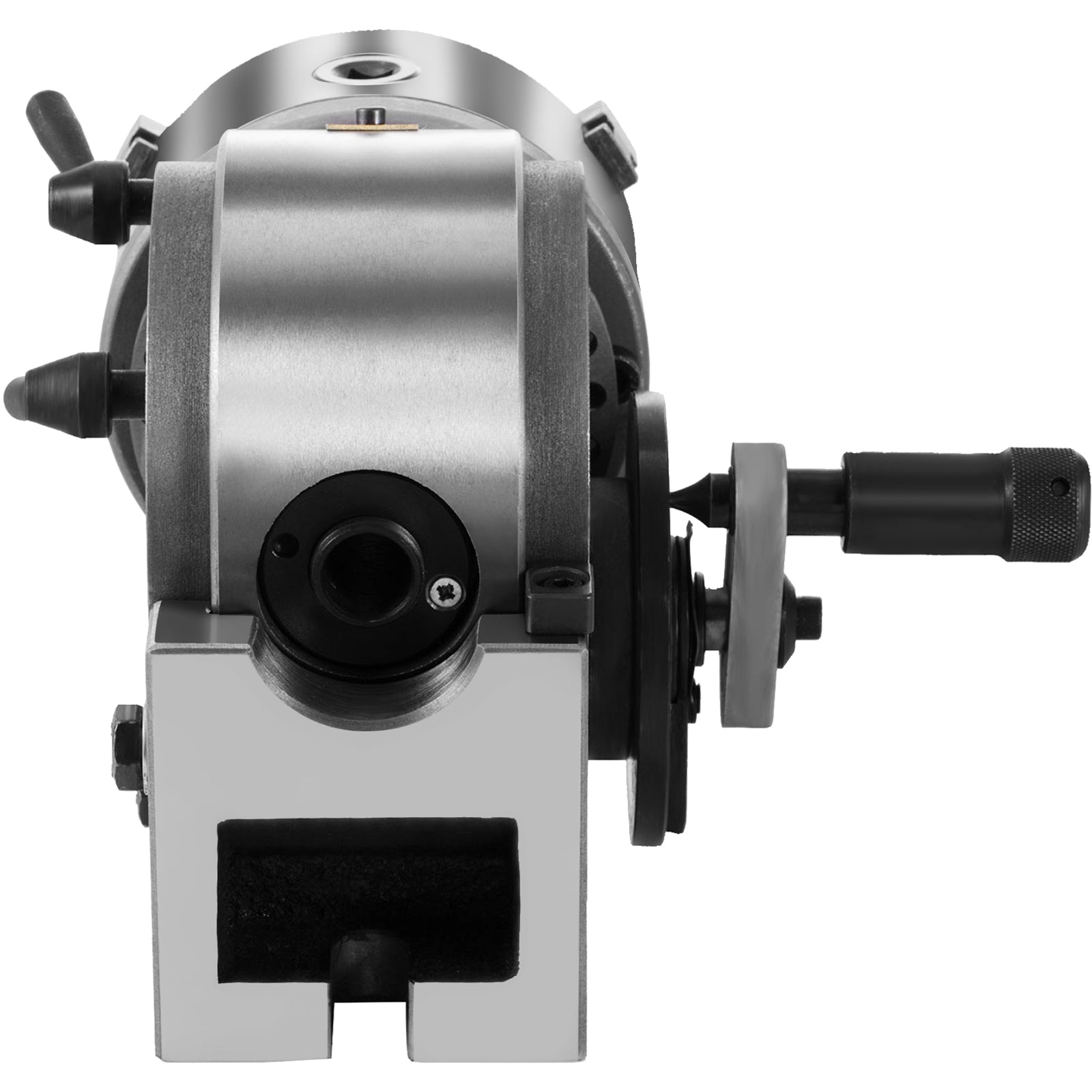 Dividing Head BS-0 5Inch 3 Jaw Chuck Dividing Head Set Precision Semi Universal Dividing Head for Milling Machine Rotary Table Tailstock Milling Set (5 Inch Chuck)