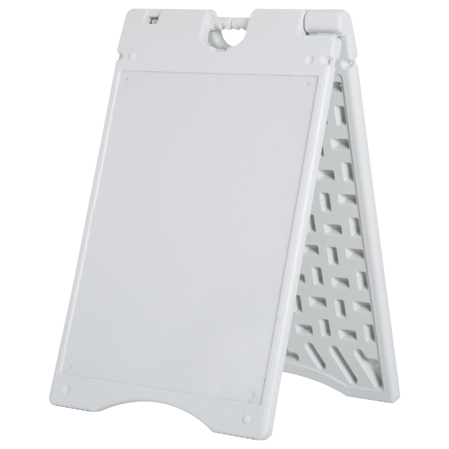 A Frame Sandwich Board Signs Outdoor 22" x 28" Sidewalk Sign with Weighted Tank & Weatherproof Design, White