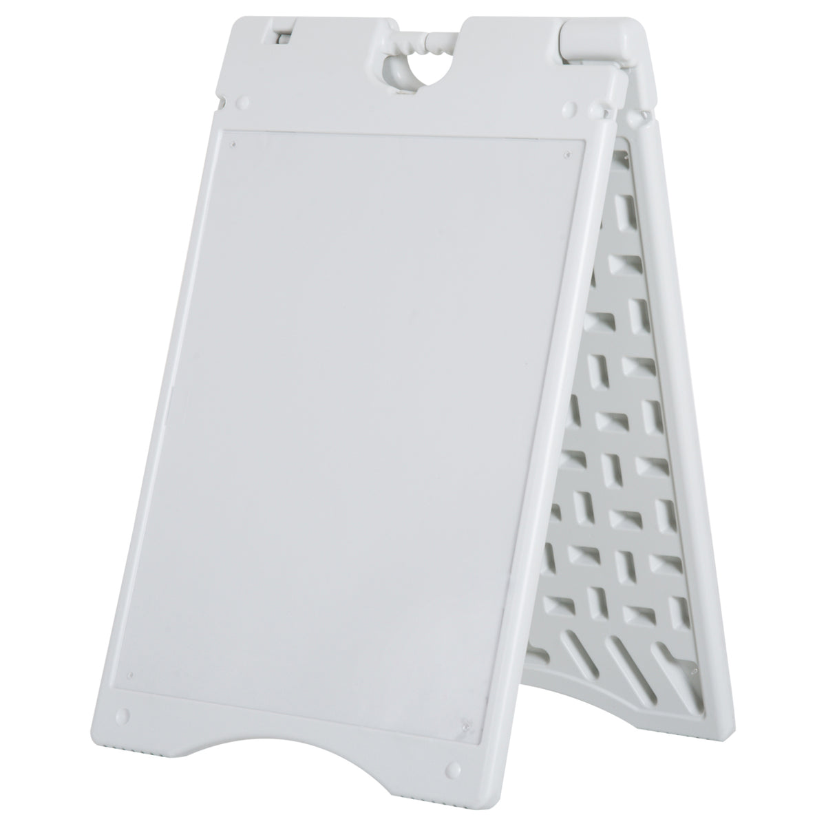 A Frame Sandwich Board Signs Outdoor 22" x 28" Sidewalk Sign with Weighted Tank & Weatherproof Design, White