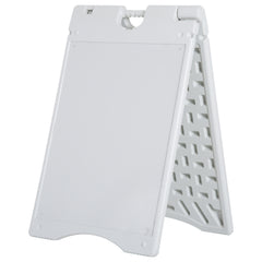 A Frame Sandwich Board Signs Outdoor 22" x 28" Sidewalk Sign with Weighted Tank & Weatherproof Design, White