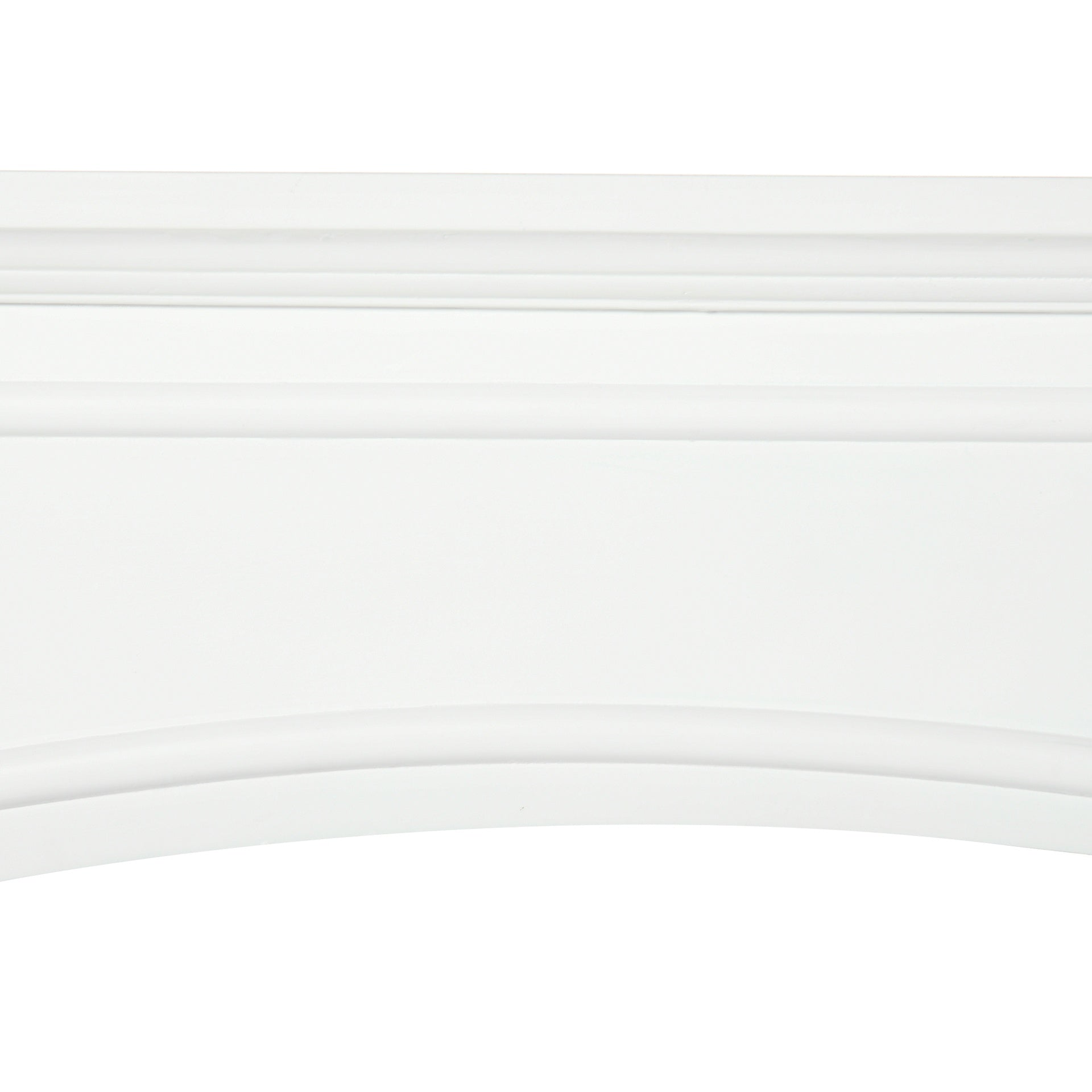 HOMCOM Modern Fireplace Mantel, Surround Mantels for Fireplace with Decorative Pattern Interior Width 29" White