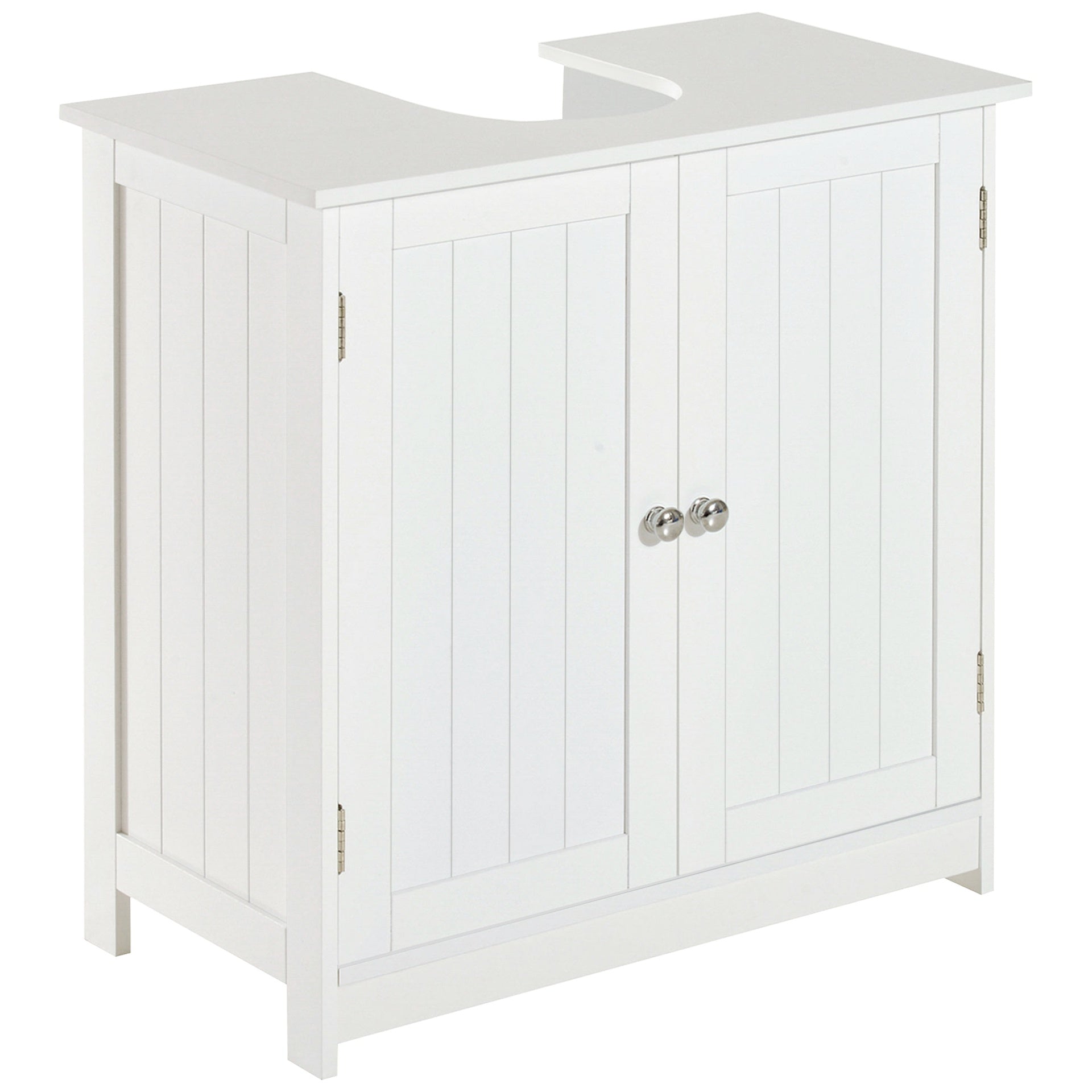 24” Pedestal Sink Bathroom Vanity Cabinet - White