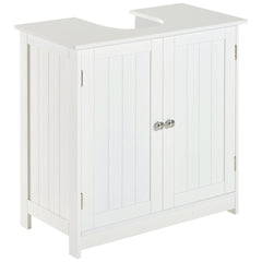 24” Pedestal Sink Bathroom Vanity Cabinet - White