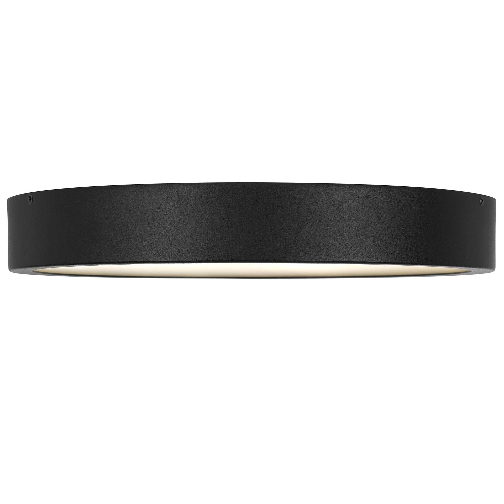 14 inch Black LED Flush Mount