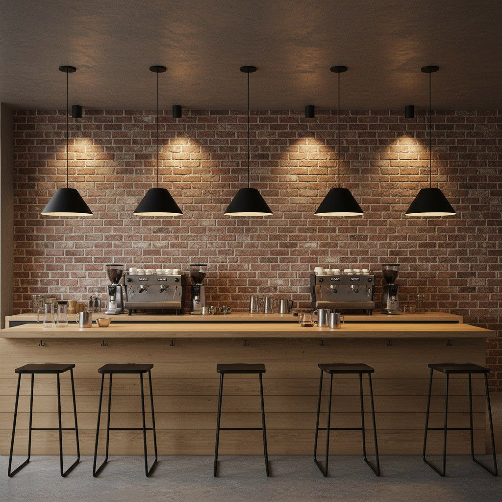 22 inch Diameter Integrated LED Black Pendant