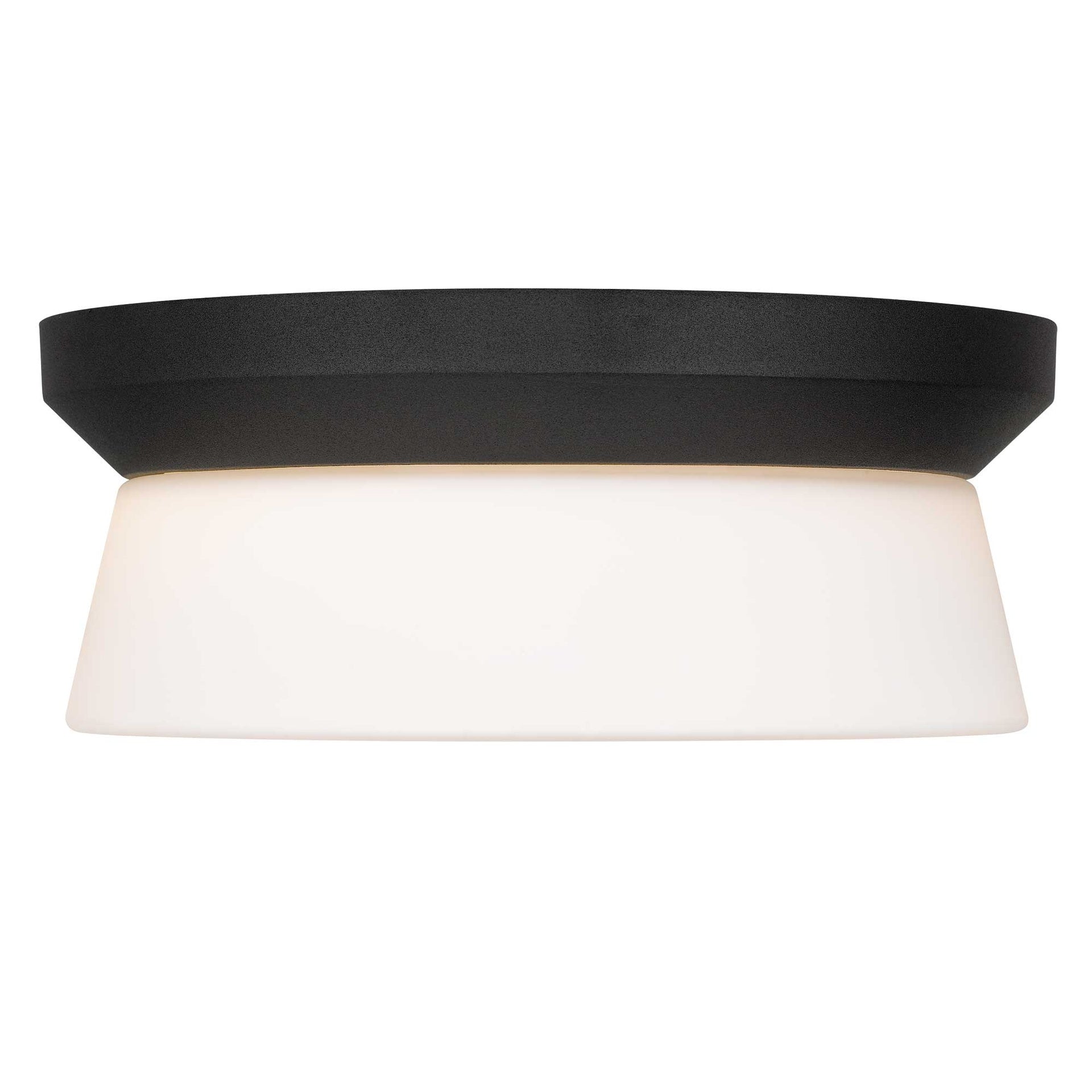 11 inch Black Integrated LED Flush Mount