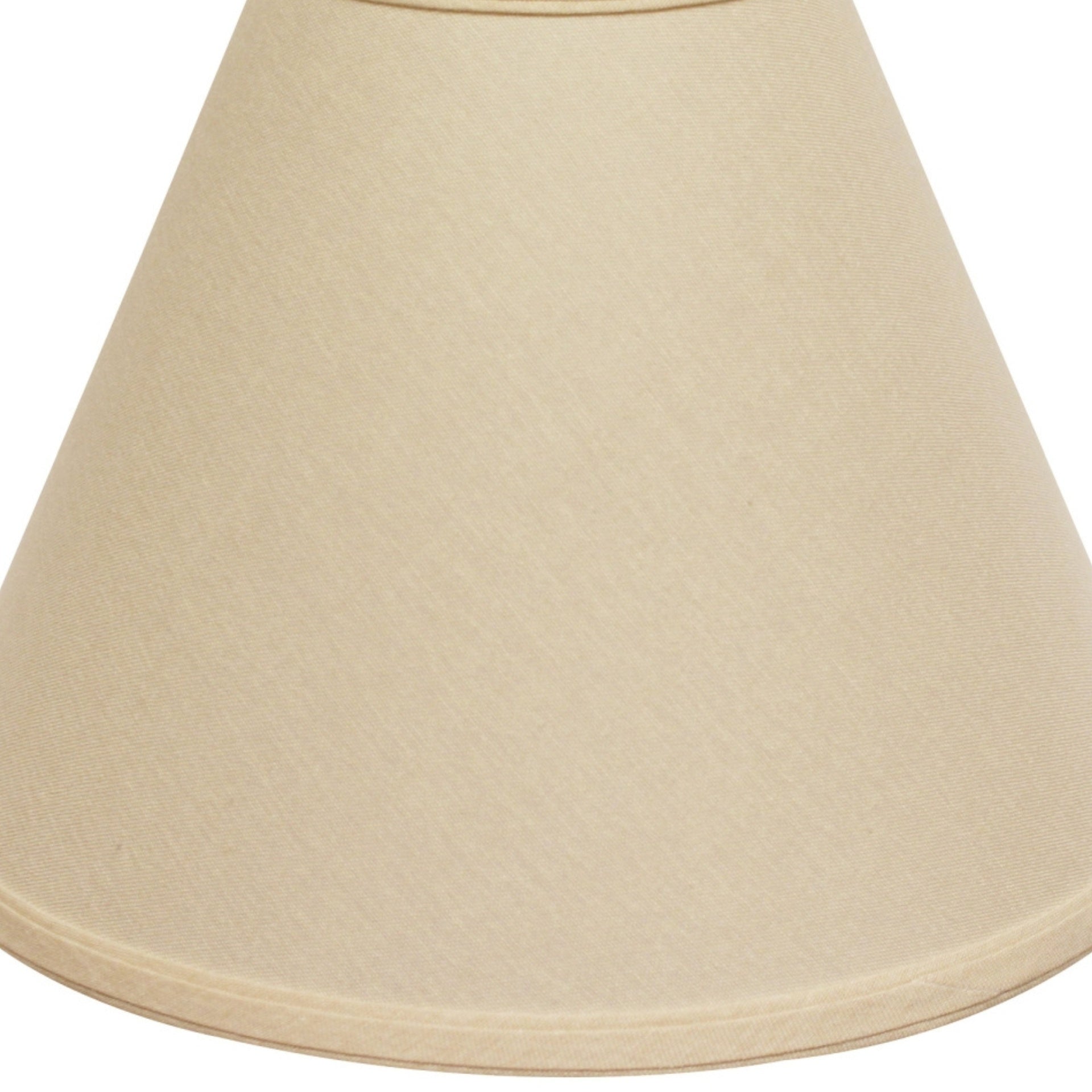 Slant Deep Cone Hardback Lampshade with Washer Fitter, Beige