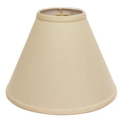 Slant Deep Cone Hardback Lampshade with Washer Fitter, Beige