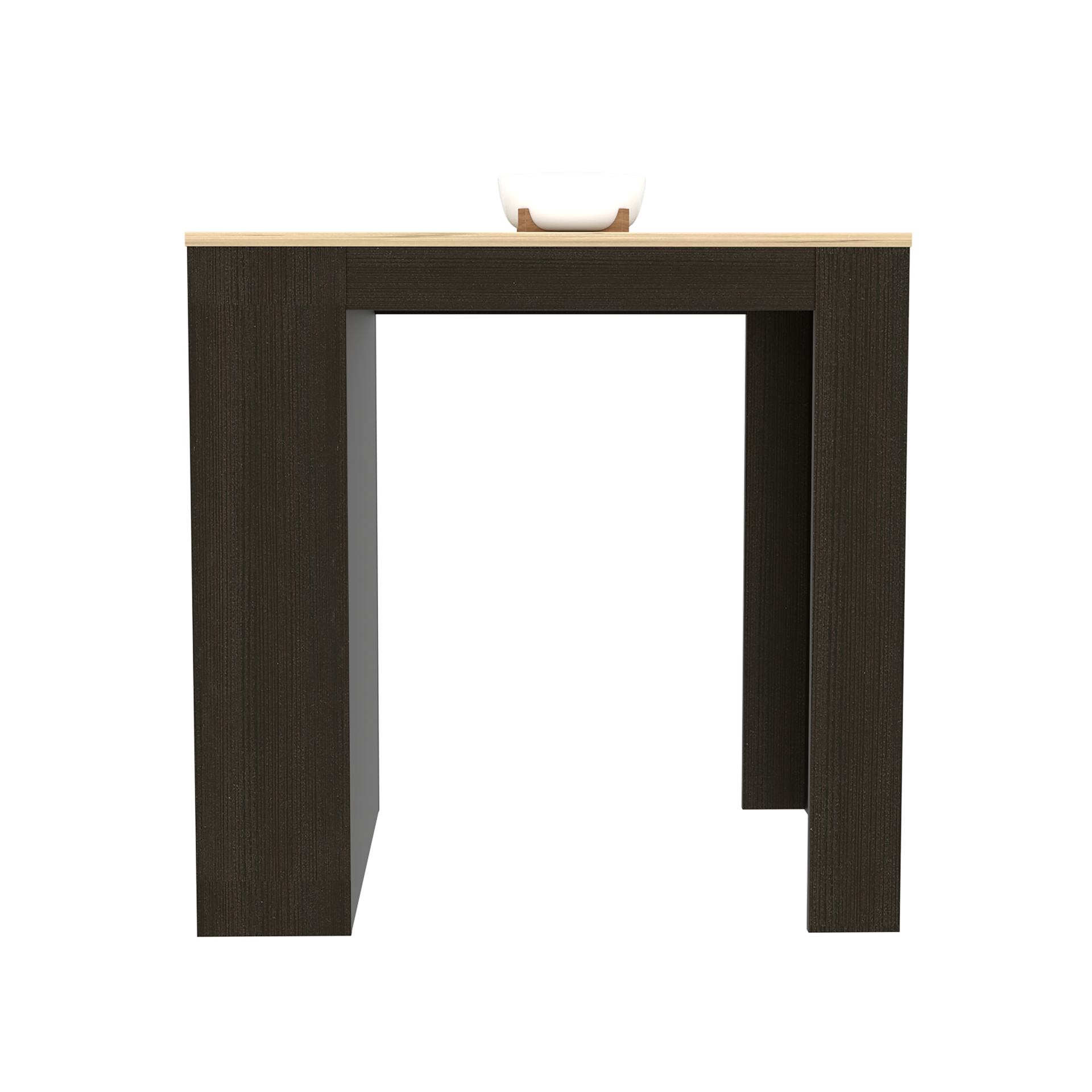 Kitchen Counter Dining Table Toledo, Kitchen, Black / Pine