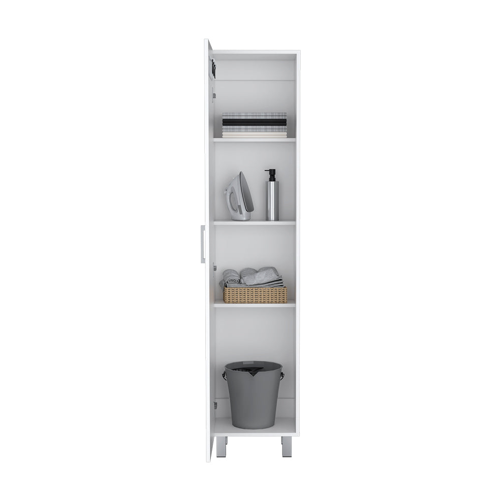Storage Cabinet Molekeede, Laundry, White Finish