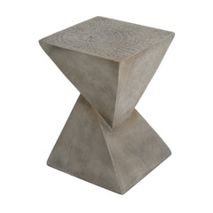 TESS Modern Side Table – Stylish Cent Table Compatible with Living Room, Bedroom, or Office – Versatile Home Furniture with Design and Sturdy Construction,Light gray Color