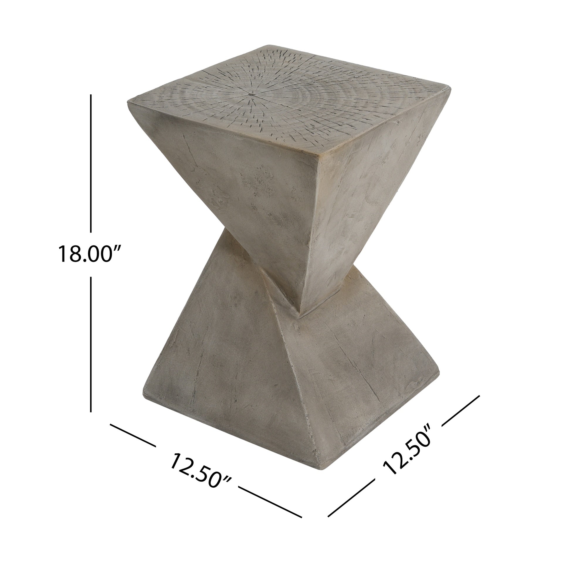 TESS Modern Side Table – Stylish Cent Table Compatible with Living Room, Bedroom, or Office – Versatile Home Furniture with Design and Sturdy Construction,Light gray Color