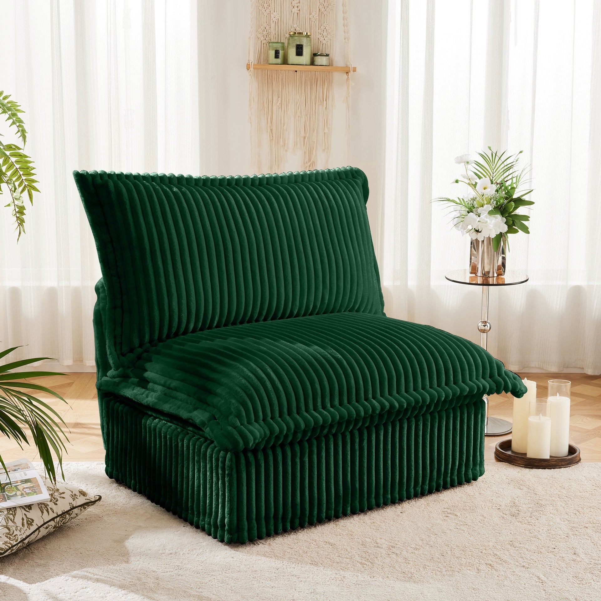 Koala Armless Sofa - Green