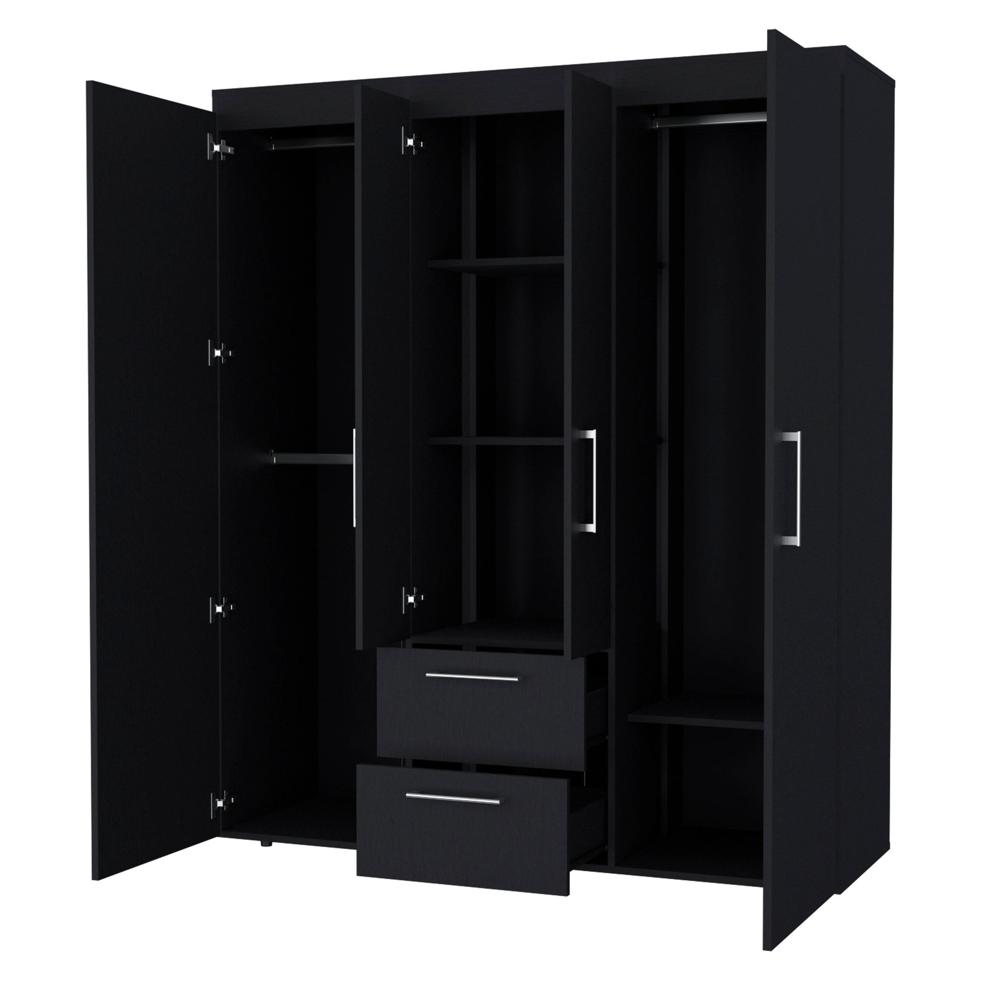 Wenge All-In-One 2-Door Armoire