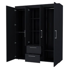 Wenge All-In-One 2-Door Armoire