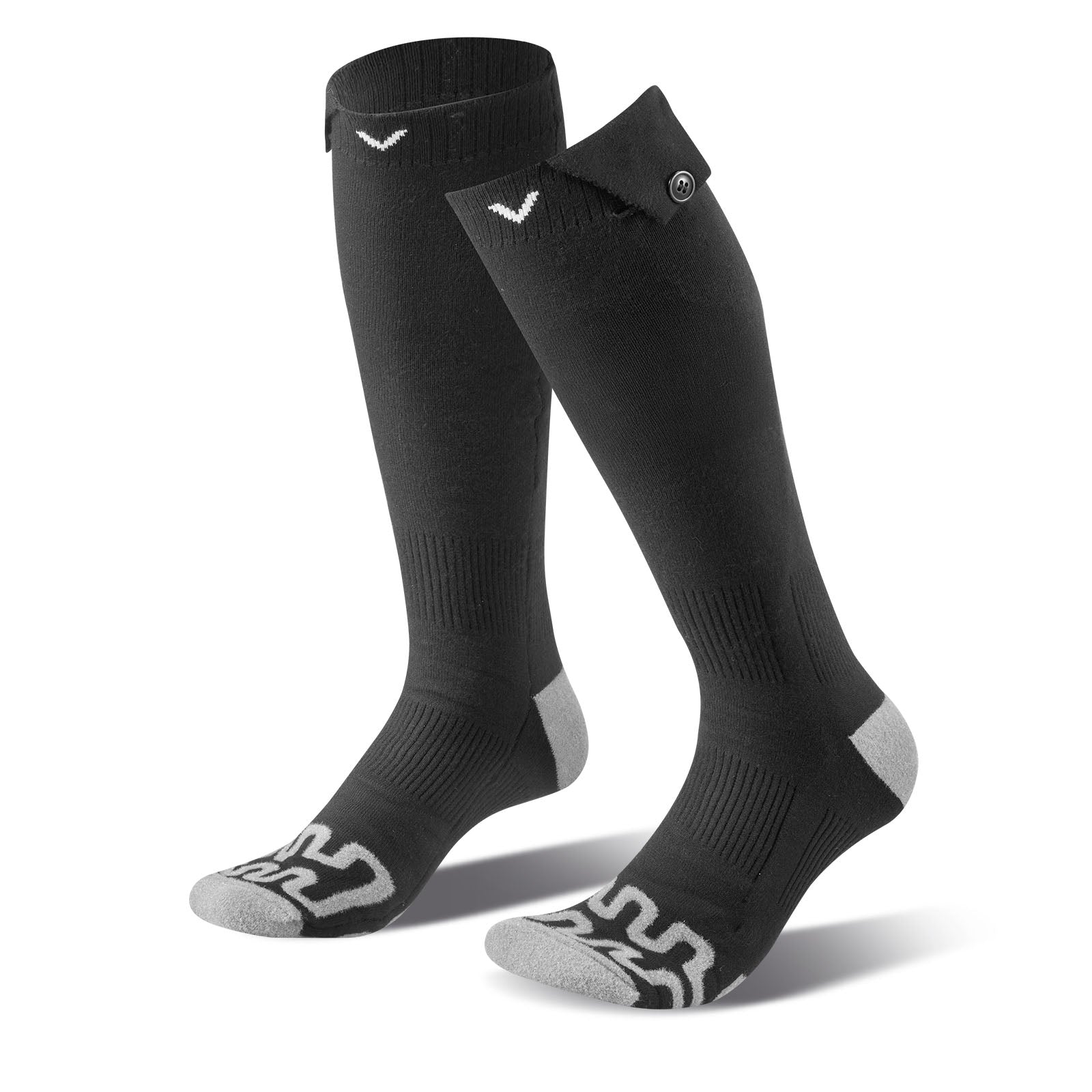 Heated Socks, 5000mAh Battery Powered, Rechargeable Heating Socks with 4 Heating Levels, Electric Heated Sock for Men Women, Foot Warmer for Hunting Riding Camping Hiking Skiing, Outdoor Work