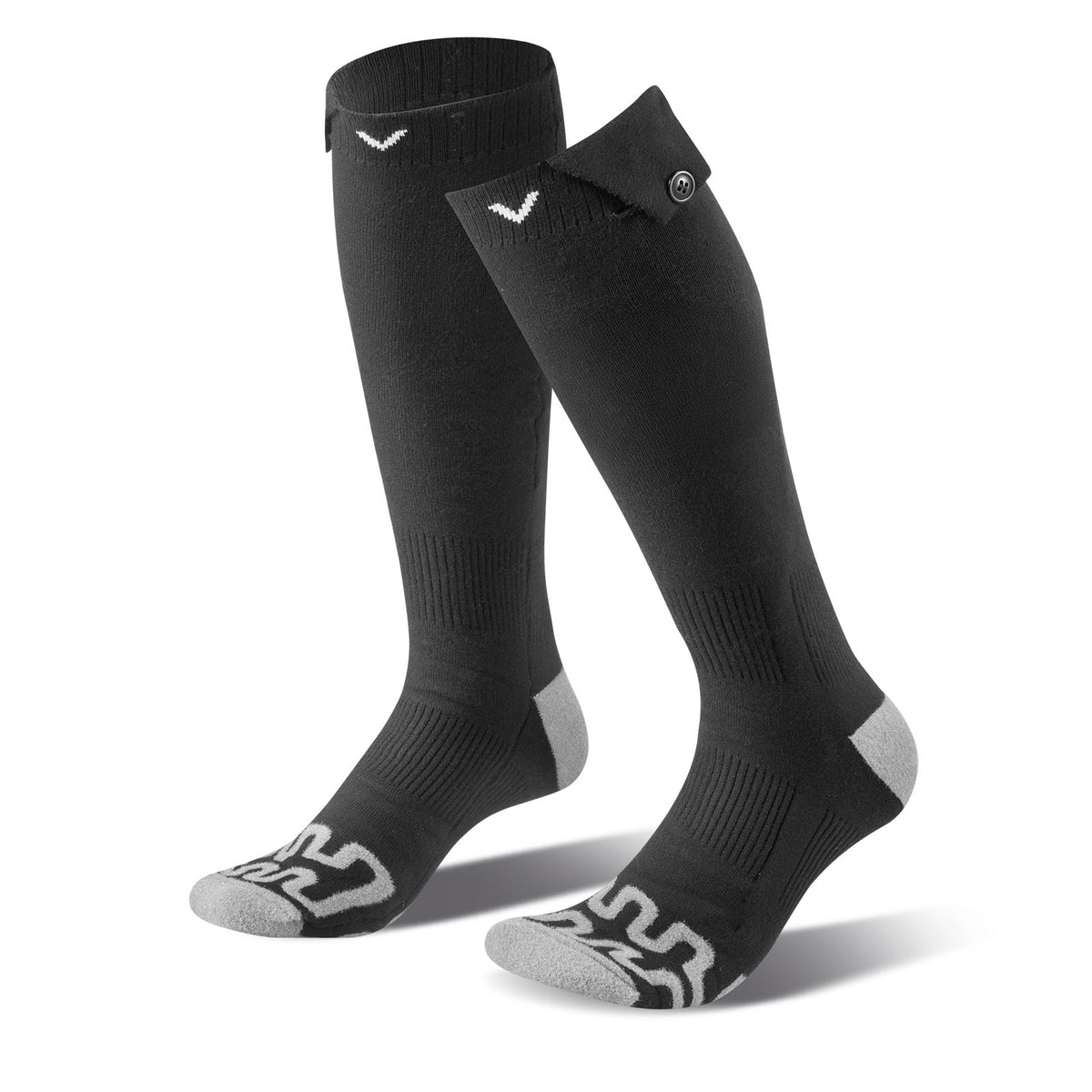Heated Socks, 5000mAh Battery Powered, Rechargeable Heating Socks with 4 Heating Levels, Electric Heated Sock for Men Women, Foot Warmer for Hunting Riding Camping Hiking Skiing, Outdoor Work