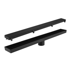28 Inches Linear Shower Drain, Included Hair Strainer and Leveling Feet