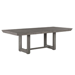 Modern Rustic Design Gray Finish 1pc Dining Table with Separate Extension Leaf Casual Dining Room Furniture